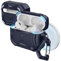 ESR Hoes voor AirPods Pro 2, MagSafe draadloos opladen, compatibel met AirPods Pro 2e generatie 2022/1e generatie 2019, magnetisch deksel, HaloLock Cyber Armor robuuste AirPod hoes - thumbnail