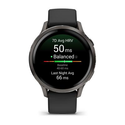 Garmin Venu 4 3,05 cm (1.2") AMOLED 41 mm Digitaal 390 x 390 Pixels Touchscreen Zwart Wifi GPS