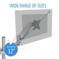 V7 Monitorhouder voor dubbel touchscreen, grijs - thumbnail
