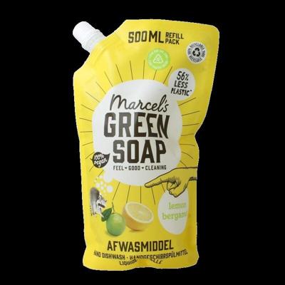 Afwasmiddel lemon & bergamot navulling 500 Milliliter Afwasmiddel lemon & bergamot navulling 500 Milliliter