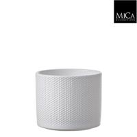 Era pot rond wit h14,5xd17,5 cm Mica Decorations - Mica decorations - thumbnail