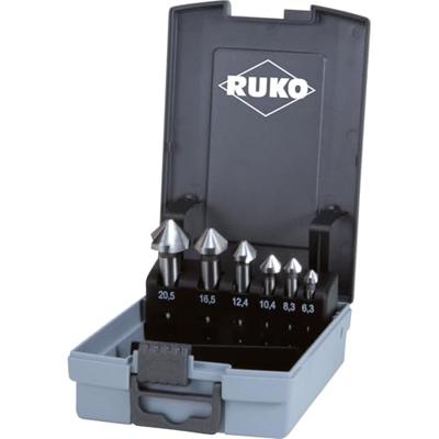 RUKO 102152ERO Kegelverzinkboorset 6-delig 6.3 mm, 8.3 mm, 10.4 mm, 12.4 mm, 16.5 mm, 20.5 mm HSSE-Co 5 Cilinderschacht 1 set(s) RUKO 102152ERO Kegelverzinkboorset 6-delig 6.3 mm, 8.3 mm, 10.4 mm, 12.4 mm, 16.5 mm, 20.5 mm HSSE-Co 5 Cilinderschacht 1 set(s)