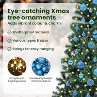 VidaXL Kunstmatig voorverlicht kerstboom groen 150 cm pvc en metaal - thumbnail