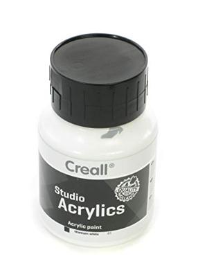 Creall Studio Acrylverf, dekkend, white (81), 500 ml/ 1 fles