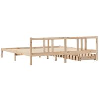 Bedframe zonder matras massief grenenhout 200x200 cm - thumbnail