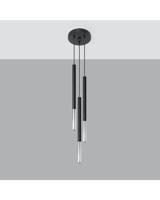 Hanglamp MOZAICA 3P zwart/chroom - thumbnail