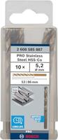 Bosch Accessoires Metaalboren HSS-Co, Standard 5,2 x 52 x 86 mm 10st - 2608585887 - thumbnail
