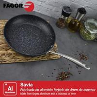 Pan Fagor Savia Gehard aluminium Grijs Ø 24 cm - thumbnail