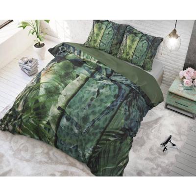 Dekbedovertrek Ami - 100% Katoen - Met Knoopsluiting, Incl. Kussenslopen - Grijs - 1-persoons 140 X 220 Cm + 1 Sloop