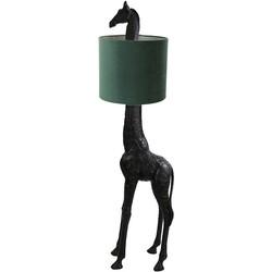 Light & Living Vloerlamp 'Giraffe' 184cm, kleur Zwart (excl. kap)