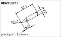 Ersa 102 PD LF 10 Soldeerpunt Potloodvorm, Ersadur Grootte soldeerpunt 1 mm Inhoud: 1 stuk(s) - thumbnail