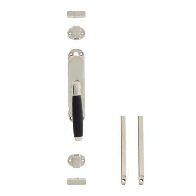 Set kruk-espagnolet rechts Ton 400 inclusief stangenset 2x 1250mm nikkel/ebbenhout