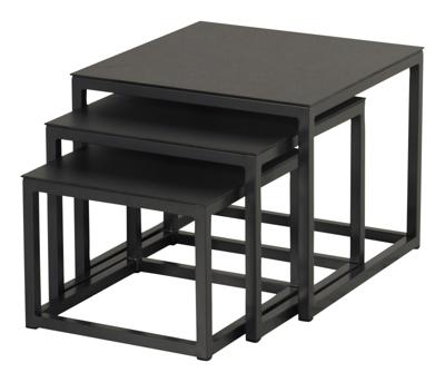 Biarritz Sqr Coffee tafel Set 3 tafeltjes Hartman - Hartman