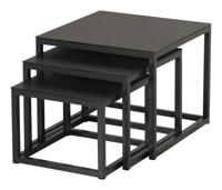 Biarritz Sqr Coffee tafel Set 3 tafeltjes Hartman - Hartman - thumbnail