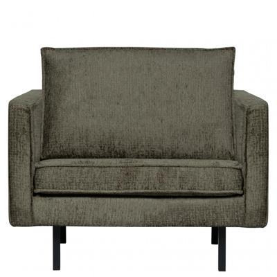 WOOOD Fauteuil 'Rodeo' Structure Velvet, kleur Frost