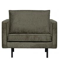 WOOOD Fauteuil 'Rodeo' Structure Velvet, kleur Frost - thumbnail