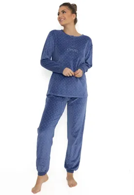 Cocodream dames pyjama velours "Live your dream" Warme winter pyjama - Copy