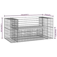 Tuinbank schanskorfontwerp 143x71x65,5 cm massief douglashout - thumbnail