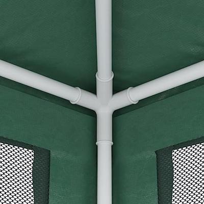 Partytent met 4 mesh zijwanden 2,5x2,5 m HDPE groen
