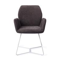 Jesper Home Eetkamerstoel 'Misaki' Beehive White, kleur Almost Black - thumbnail