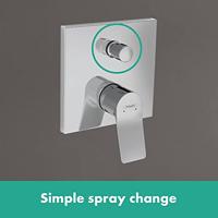 Hansgrohe Badmengkraan Inbouw Vivenis Eengreeps Met Geintegreerde Zekerheidscombinatie EN1717 Chroom - thumbnail