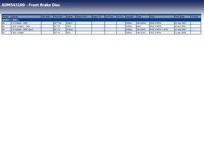Remschijf voor ADM543100
