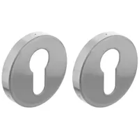 Intersteel Set van 2 cilinderrozettenTira rond RVS getrommeld - 0034.341087 - thumbnail