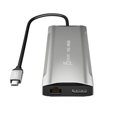 j5create 4K60 Elite USB-C® Triple-Monitor 10Gbps Mini Dock