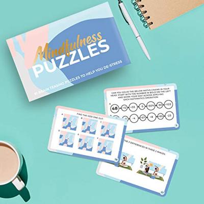 Gift Republic Mindfulness Brain Training Puzzles Kaarten - thumbnail