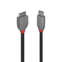 Lindy 36621 USB-kabel 1 m USB 3.2 Gen 1 (3.1 Gen 1) USB C Micro-USB B Zwart - thumbnail