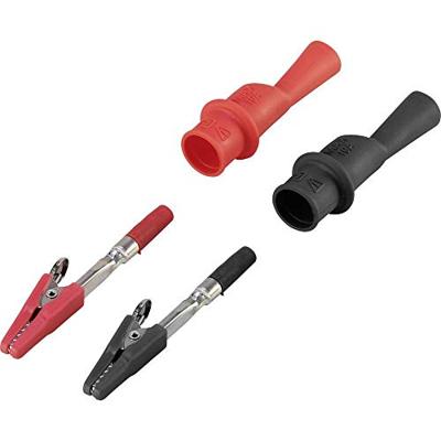 VOLTCRAFT MSK-104 Krokodillenklem Stekker 4 mm CAT III 1000 V, CAT IV 600 V Zwart, Rood VOLTCRAFT MSK-104 Krokodillenklem Stekker 4 mm CAT III 1000 V, CAT IV 600 V Zwart, Rood