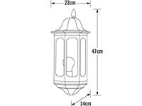 Pallas Ergane zwart 566-750 wandlamp Konstsmide OUTLET OP=OP - thumbnail