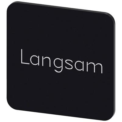 Siemens 3SU1900-0AF16-0AN0 3SU19000AF160AN0 Vierkant (b x h) 22 mm x 22 mm Langsam Zwart, Wit 10 stuk(s)