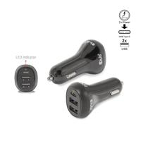club3D CAC-1921 USB-oplader 36 W 2x USB-A, 1x USB-C Zwart Binnen - thumbnail
