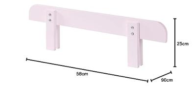 Vipack uitvalbeveiliging Kiddy - oud roze - 24,5x90,5x5,5 cm
