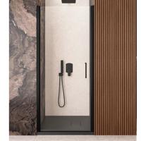 Nisdeur Lacus Giglio Evo 1 Klapdeur Helder Glas Zwart (Alle Maten) - thumbnail