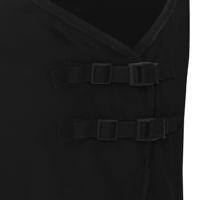 VidaXL Paardendeken zwart polyester - thumbnail