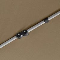 Partytent met wanden zeshoekig 3,6x3,1 m taupe 220 g/m - thumbnail