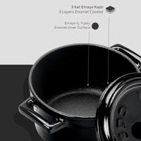 LAVA Casserole mini rond - Ø100mm - 0.35Ltr - Zwart/Zwart - thumbnail