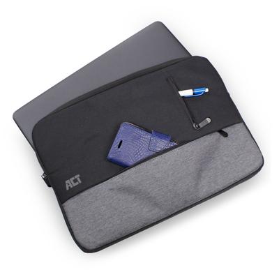 ACT Urban, laptop sleeve 14.1 inch, zwart/grijs - thumbnail