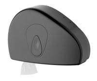 PlastiQline PlastiQline mini jumboroldispenser + restrolsysteem PQBMiniSRJ - zwart - thumbnail