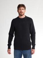 Petrol Knitwear Round Neck Basic M-3050-kwr241 Trui 9111 Deep Black - thumbnail
