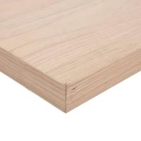 Wandschappen 4 st 23x23,5x4 cm bewerkt hout - thumbnail