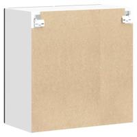 Keukenbovenkast met glazen deur Lucca bewerkt hout zwart - thumbnail