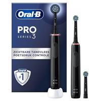 Elektrische tandenborstel Oral-B Pro 3 3900 Zwart (2 Stuks) - thumbnail
