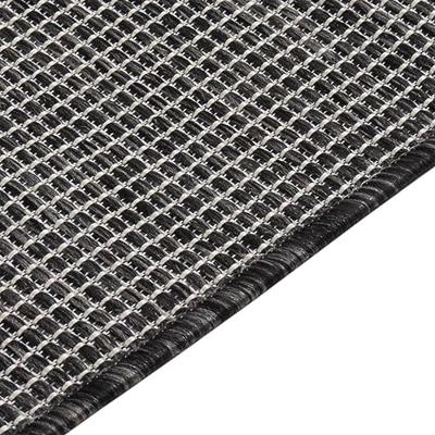 VidaXL Buitenkleed platgeweven 120x170 cm grijs