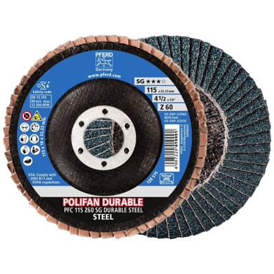 PFERD TOOLS 67782116 Lamellenschuurschijf Diameter 115 mm Boordiameter 22.23 mm Staal 10 stuk(s)