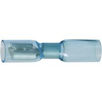 DSG Canusa 7934200502 Platte stekker (female) Met krimpkous Insteekbreedte: 6.3 mm Insteekdikte: 0.8 mm 180 ° Volledig geïsoleerd Blauw 1 stuk(s) - thumbnail