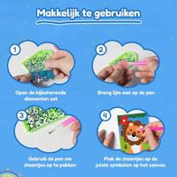 Knutselset 3D Dotty art assorti | 12 stuks - thumbnail