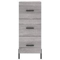 Dressoir 34,5x34x90 cm bewerkt hout grijs sonoma eikenkleurig - thumbnail